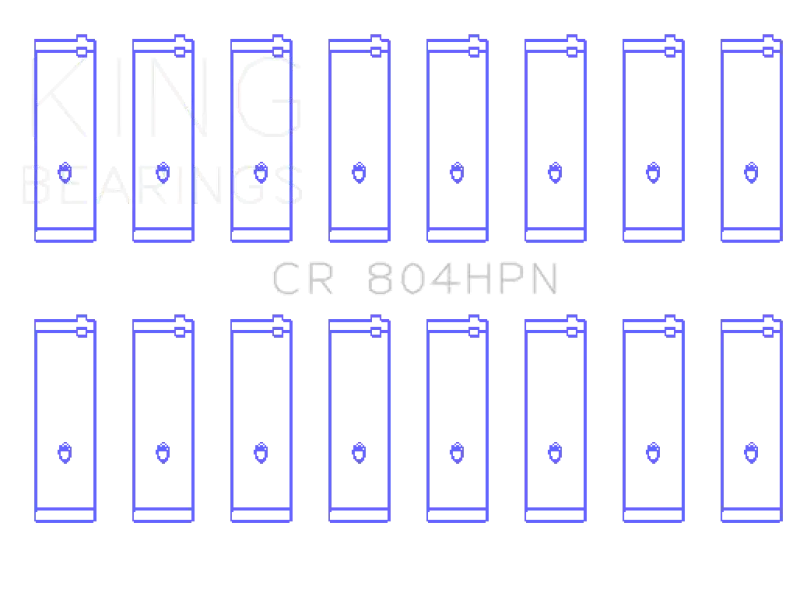 King Ford 260CI / 289CI / 302 5.0L Windsor Connecting Rod Bearing Set (Size STDX)