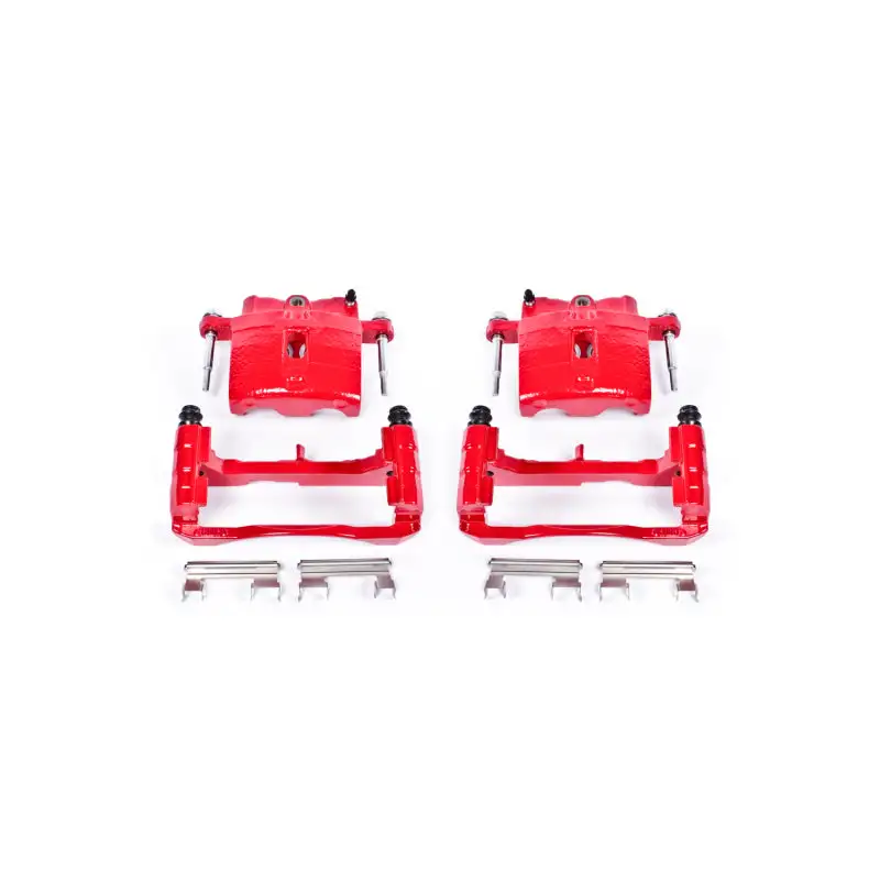 Power Stop 02-06 Cadillac Escalade Front or Rear Red Calipers w/Brackets - Pair