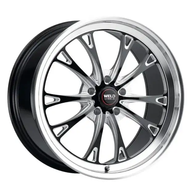 Weld Belmont Beadlock 17x11 / 5x120.65 BP / ET43 BS7.75 Gloss Black MIL DIA 78.1
