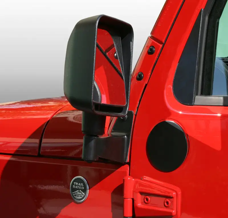 Rugged Ridge Jeep Wrangler JK Black Mirror Filler Plates