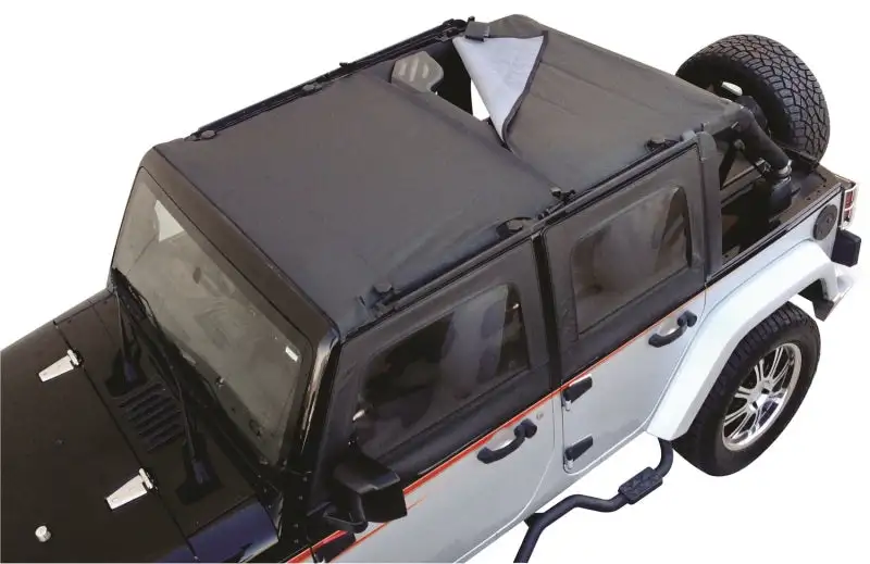 Rampage Jeep Wrangler(JK) Unlimited Combo Sun Brief/Safari Top - Black Diamond