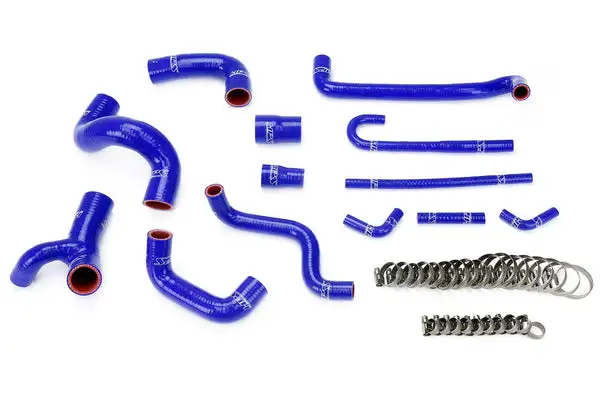 HPS Blue Reinforced Silicone Radiator and Heater Hose Kit Coolant for BMW 8 (57-1209-BLUE)