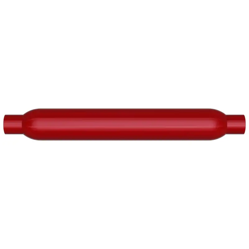 MagnaFlow Muffler Red Pack Series Glasspack 3.5in Rd 22in Body Length 2in/2in Inlet/Outlet