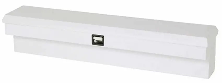 Side Mount Sgl Lid Smooth Gloss White Steel 48.3 x14 x13.3 4.1 Cubic Ft Cap