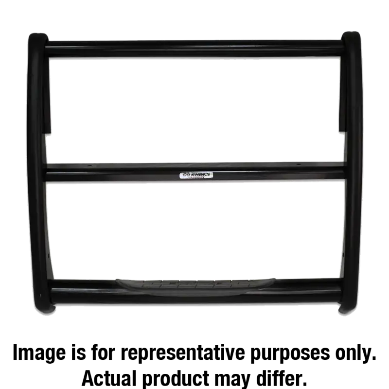 Go Rhino Dodge Ram 1500 3000 Series StepGuard - Black (Center Grille Guard Only)
