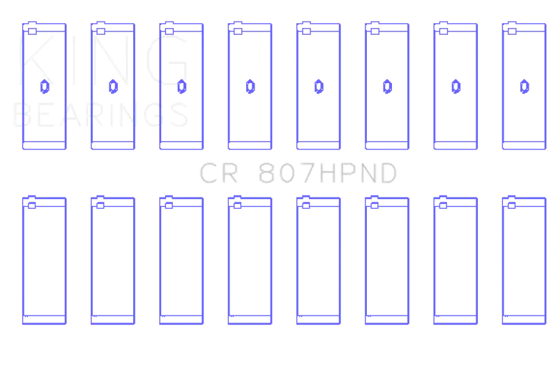King Chevy LS1 / LS6 (Size 001) Performance Rod Bearing Set