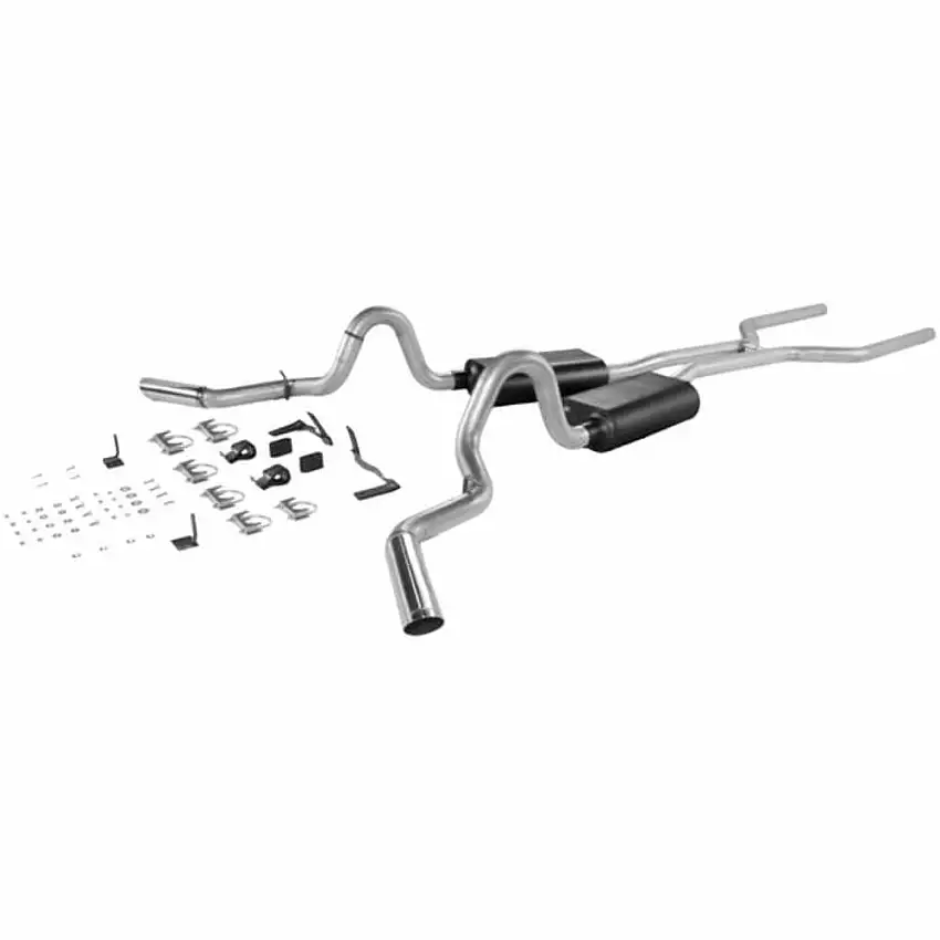 1964-1972 Chevrolet El Camino Header-back Exhaust System Flowmaster American Thu