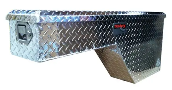 Wheel Well Sgl Lid Dia Tread Bright Pol Alum 48x8x18x18.5 In
