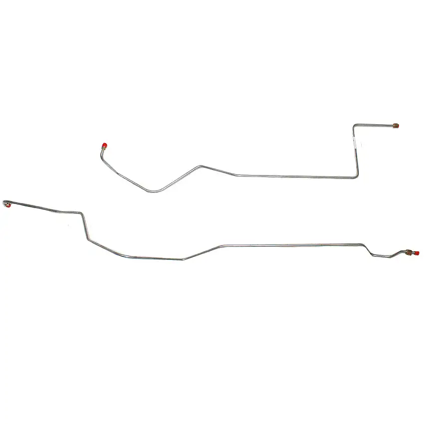 1966-67 Ford Fairlane V8 Transmission Cooler Lines 2 Piece Stainless - DTC6601OM