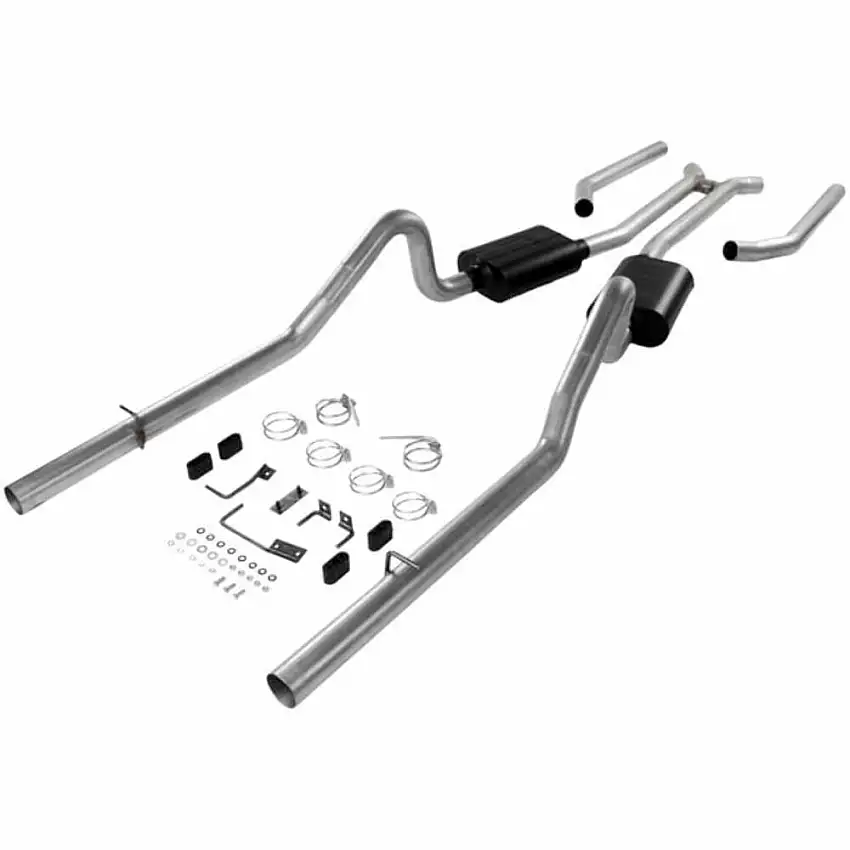 1968-1970 Dodge Charger Header-back Exhaust System Flowmaster American Thunder 1