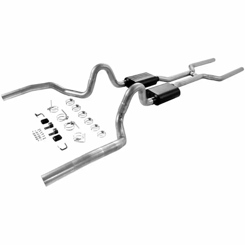 1968-72 Chevrolet Chevelle Crossmember-back Exhaust System Flowmaster American Thunder 17200