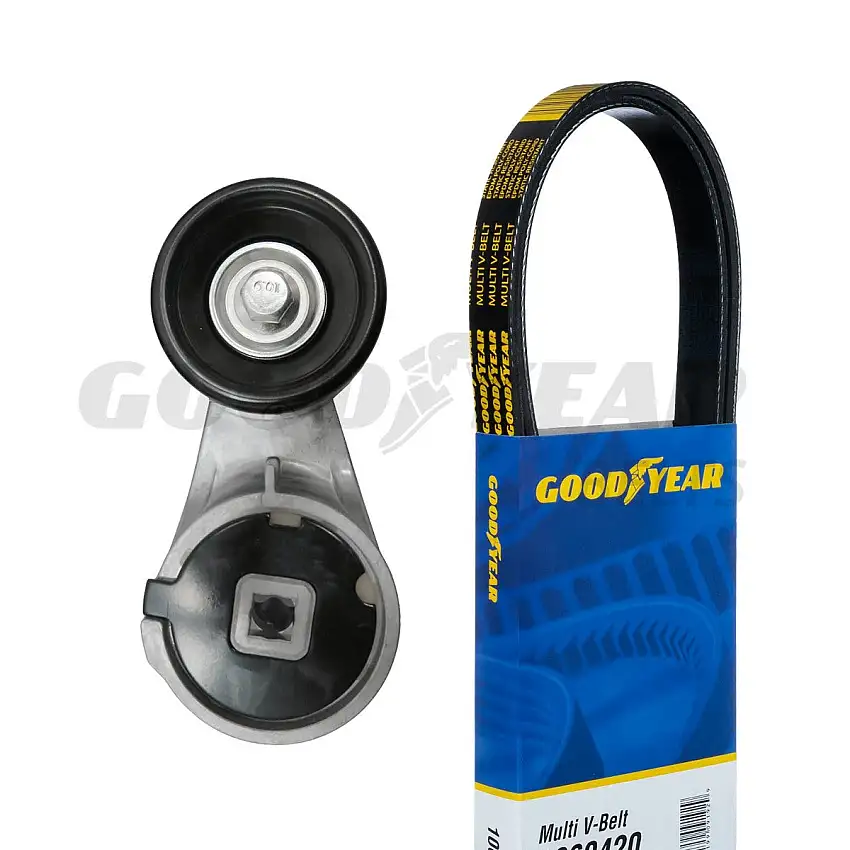 1988-1993 Ford Mustang Serpentine Belt Drive Component Kit Goodyear 3027
