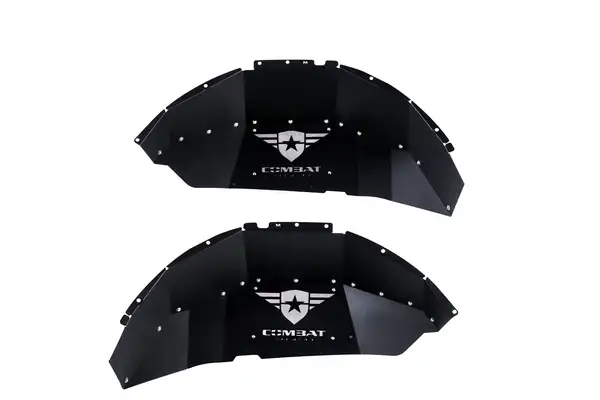 Jeep JL/JLU Wrangler Aluminum Inner Fender Liners - Rear Pair - Combat Off Road - 25-1069