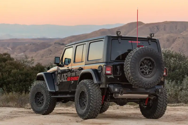 Go Rhino Jeep Wrangler JL/JLU Rockline Rear Stubby Bumper
