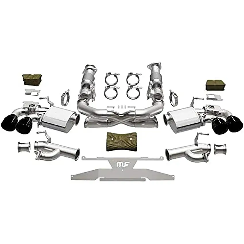 2020-2021 Chevrolet Corvette xMOD Series Black Chrome Cat-Back 19545 Magnaflow