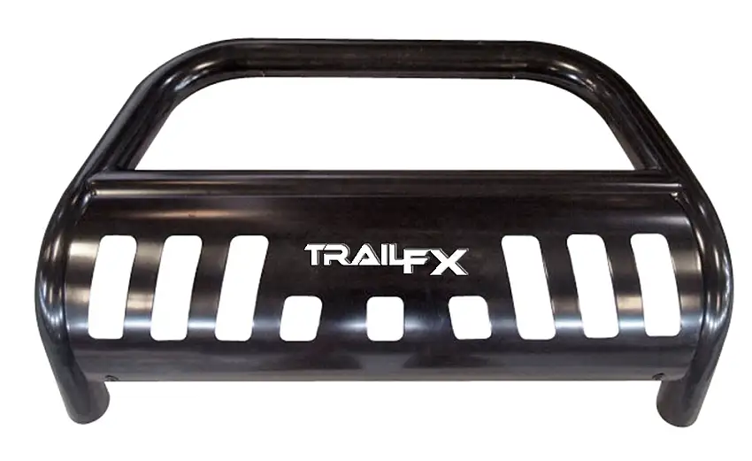 Pwd Ctd Black Steel 3 In Dia W/Skid Plat Opt Light 6 In Max/20 In Max Lite Bar