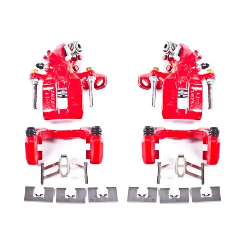 Power Stop 06-11 Acura CSX Rear Red Calipers w/Brackets - Pair