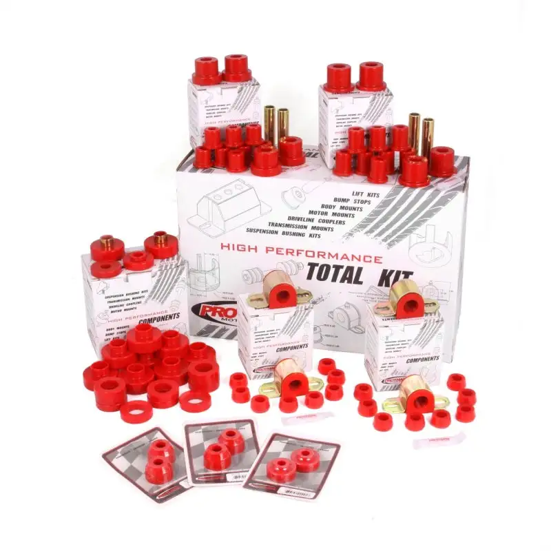 Rugged Ridge Polyurethane Bushing Kit Red CJ5 & CJ7