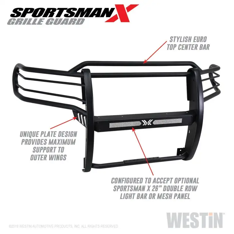 Westin 14+ Toyota Tundra Sportsman X Grille Guard - Textured Black