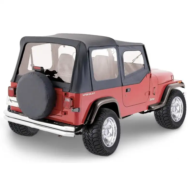 Rampage Jeep CJ5 Complete Top - Black Denim