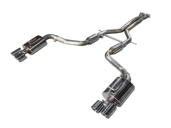 AWE Tuning Track Edition Performance Exhaust System for 970 Panamera Turbo - Chrome Silver Tips (3010-42024)