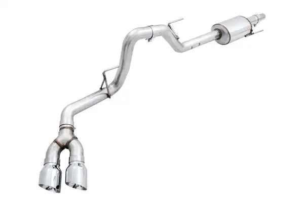 AWE Tuning 0FG Single Exit Exhaust for '15-'20 F-150 - 4.5" Chrome Silver Tips (3015-22066)