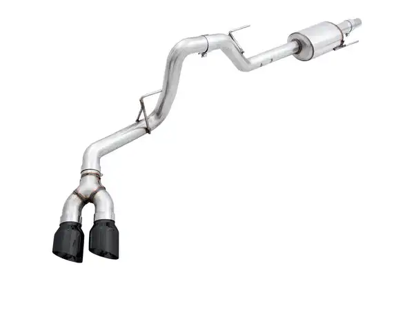 AWE Tuning 0FG Single Exit Exhaust for '15-'20 F-150 - 4.5" Diamond Black Tips (3015-23058)