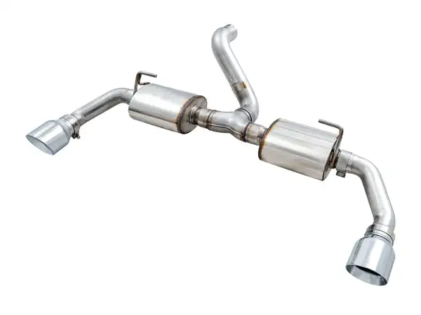 AWE Tuning Tread Edition Axleback Dual Exhaust for Jeep JL/JLU 3.6L/2.0T - Chrome Silver Tips (3015-32001)