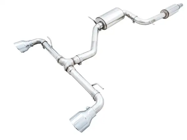 AWE Tuning 2022 VW GTI MK8 Touring Edition Exhaust - Chrome Silver Tips (3015-32658)