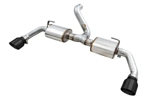 AWE Tuning Tread Edition Axleback Dual Exhaust for Jeep JL/JLU 3.6L/2.0T - Diamond Black Tips (3015-33001)