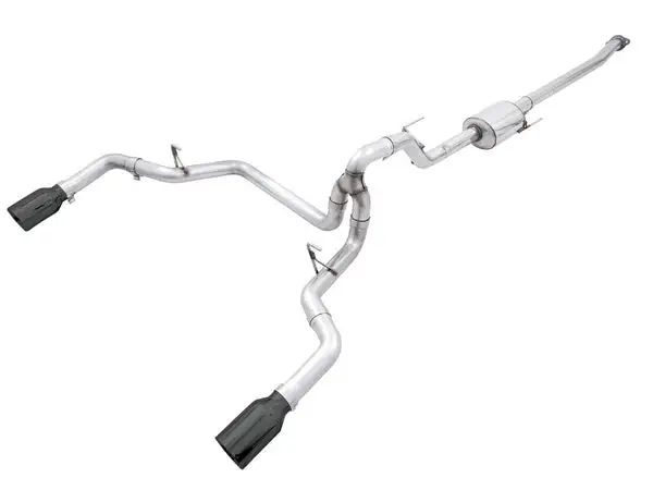 AWE Tuning 0FG Dual Split Rear Exhaust for '21+ Ford F-150 - 5" Diamond Black Tips (3015-33119)