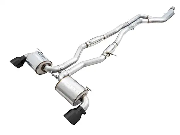 AWE Tuning Resonated Touring Edition Exhaust for A90 Supra - 5" Diamond Black Tips (3015-33132)