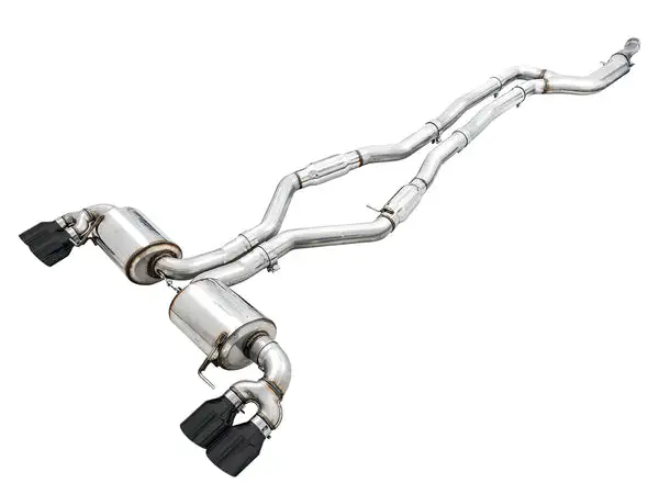 AWE Tuning Resonated Touring Edition Exhaust for G2X M340i / M440i - Diamond Black Tips (3015-43158)