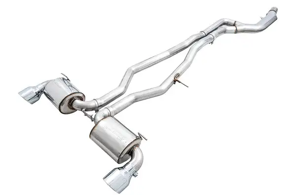AWE Tuning Non-Resonated Touring Edition Exhaust for A90 Supra - 5" Chrome Silver Tips (3020-32058)