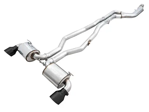 AWE Tuning Non-Resonated Touring Edition Exhaust for A90 Supra - 5" Diamond Black Tips (3020-33072)