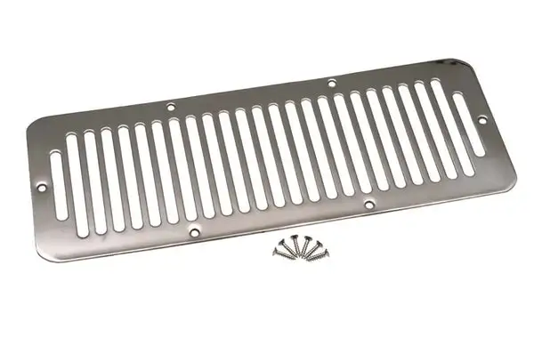 Jeep CJ Hood Vent 78-86 CJ Polished Silver Kentrol - Kentrol - 30406