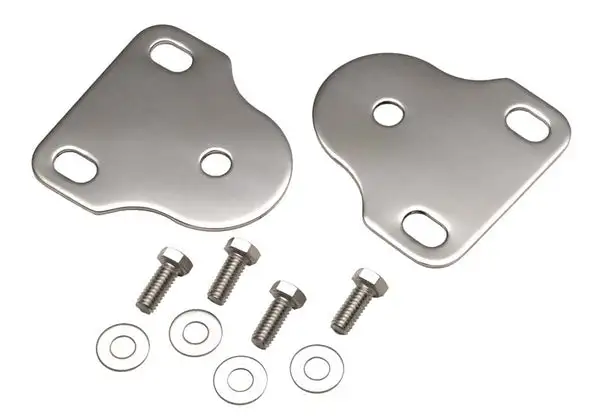 Jeep CJ/YJ Interior Windshield Brackets Pair 76-95 CJ and Wrangler YJ Polished Silver Kentrol - Kentrol - 30408