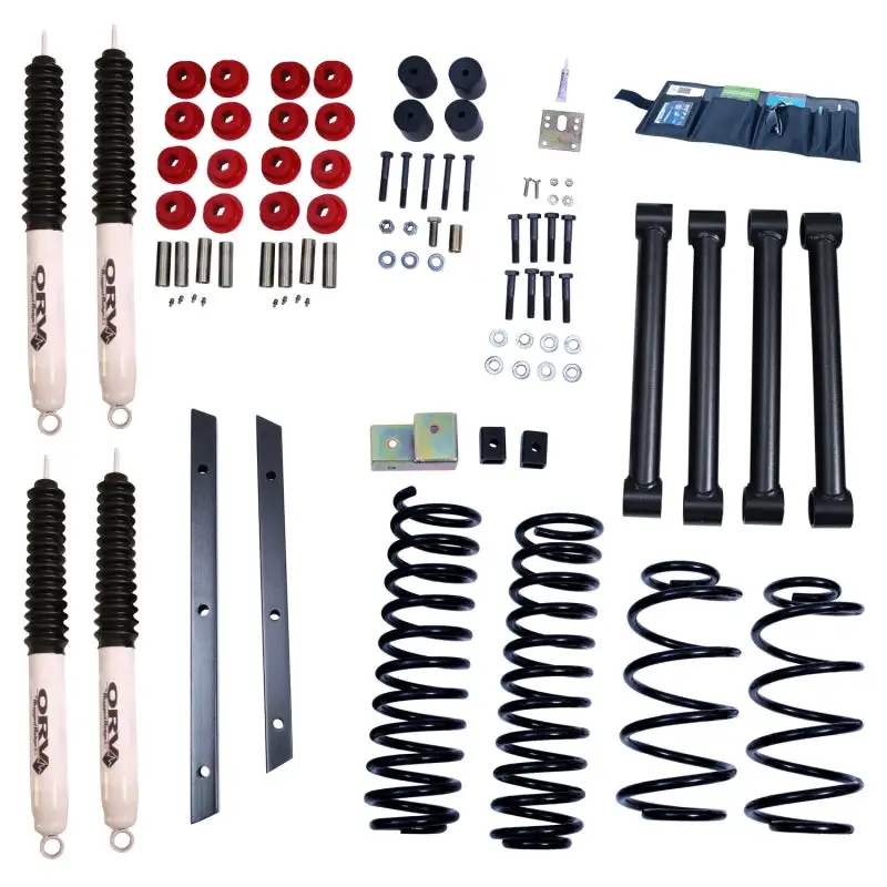Rugged Ridge 2in Lift Kit with Shocks Jeep Wrangler TJ