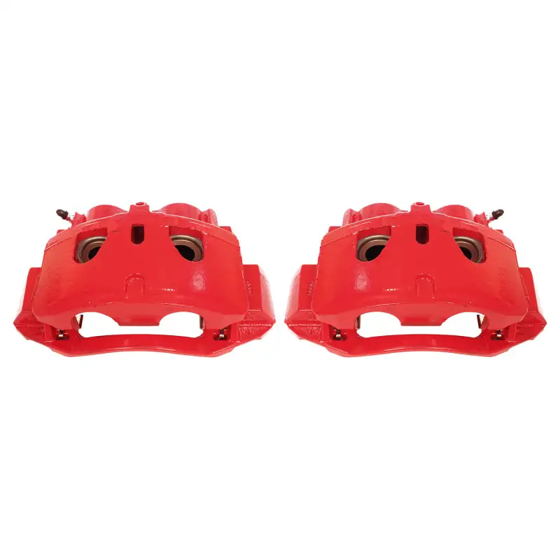 Power Stop 11-19 Chevrolet Silverado 2500 HD Front Red Calipers w/Brackets - Pair