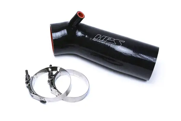 HPS Black Reinforced Silicone Post MAF Air Intake Hose Kit for Honda 13-16 Accord 2.4L (57-1445-BLK)