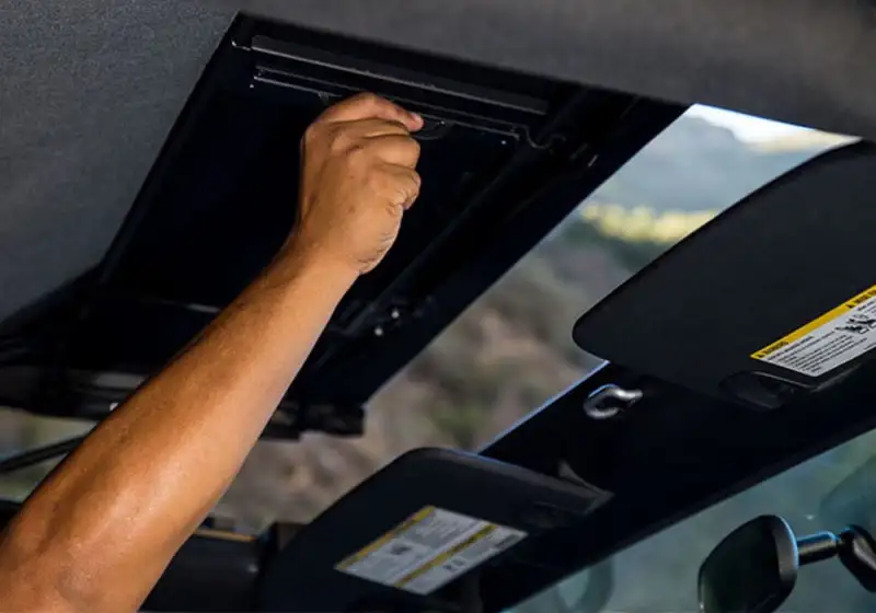 Rampage Jeep Wrangler(JK) 2-Door Trailview Tonneau Top - Black Diamond