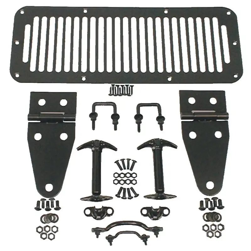 Rugged Ridge Jeep CJ / Jeep Wrangler Black Hood Kit