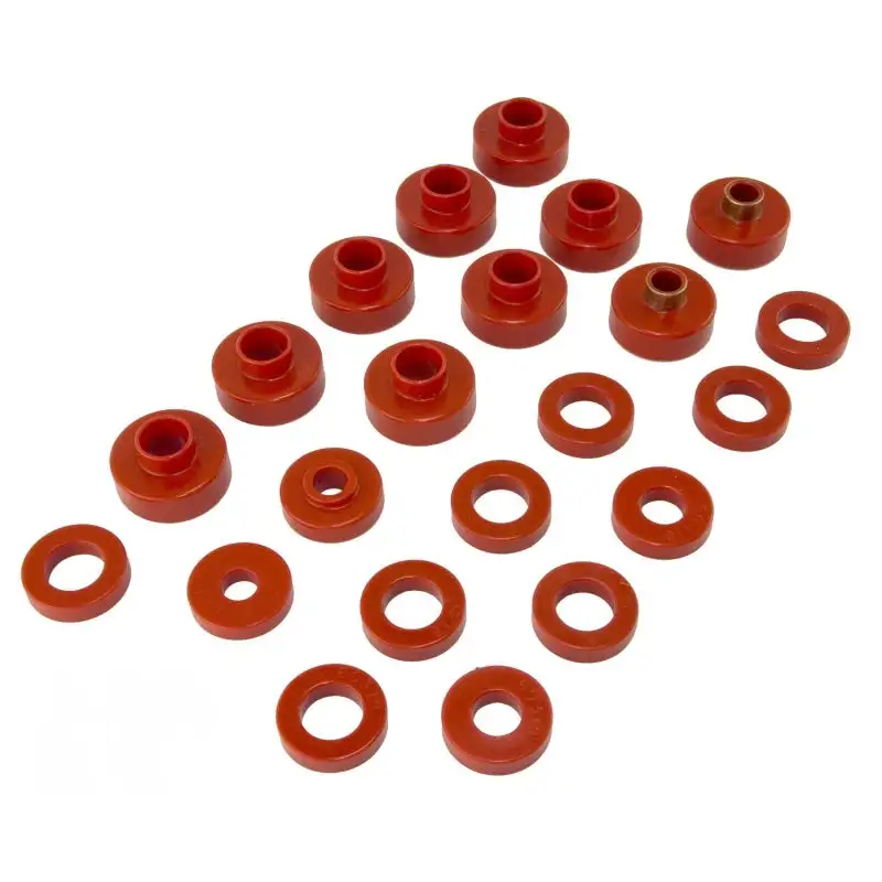 Rugged Ridge Body Mount Kit Red 22 Pieces
