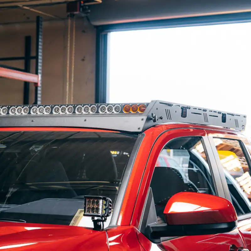 Cali Raised 2024 Toyota Tacoma Premium Roof Rack - Yes Lighting Cut Out