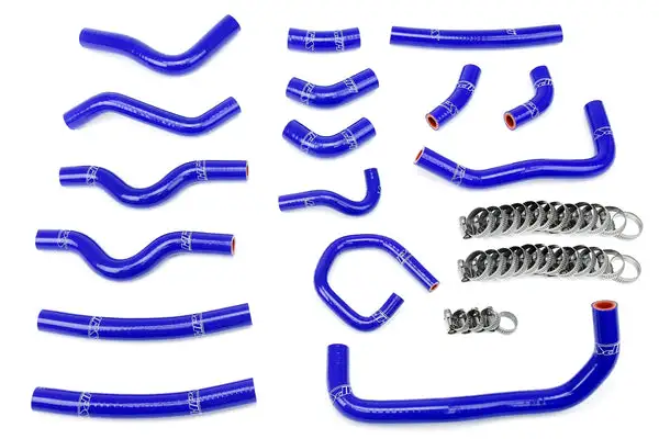 HPS Blue Reinforced Silicone Heater Hose Kit Coolant for Toyota 98 02 Land (57-1913-BLUE)