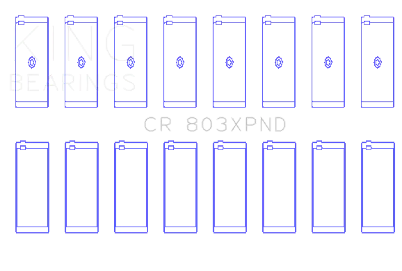 King Chevrolet SBC 265ci/283ci/327ci Performance Rod Bearing Set