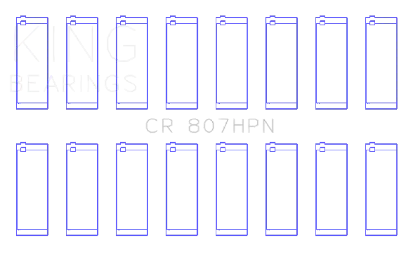 King Chevy LS1 / LS6 / LS3 (Size 001) Performance Rod Bearing Set