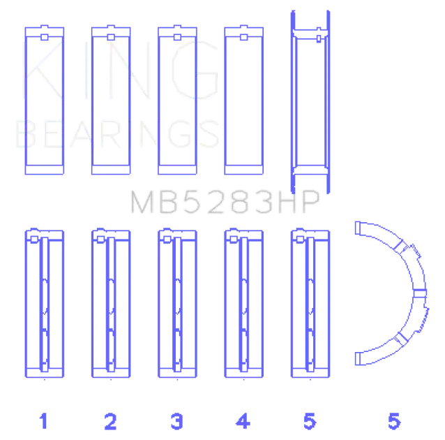 King Performance Main Bearing Set - Size Standard X