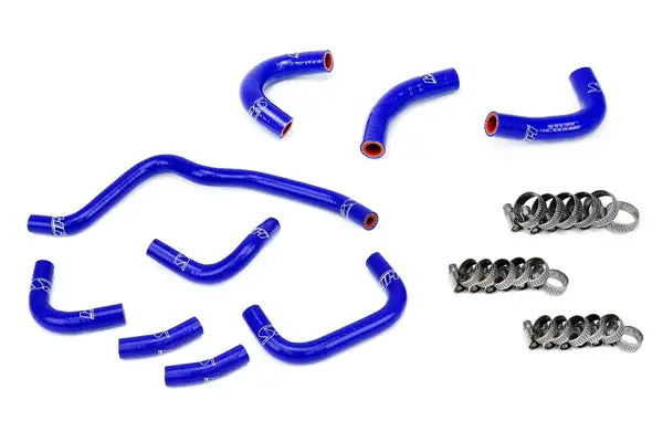 HPS Blue Silicone Oil Cooler and Throttle Body Coolant Hose Kit for 00-03 S2000 (57-2079-BLUE)
