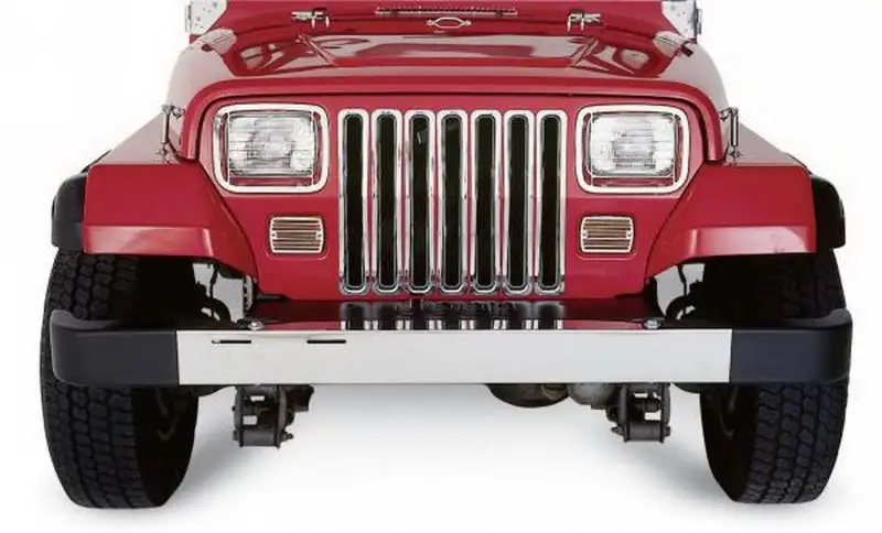 Rampage Jeep Wrangler(YJ) Grille Inserts - Chrome